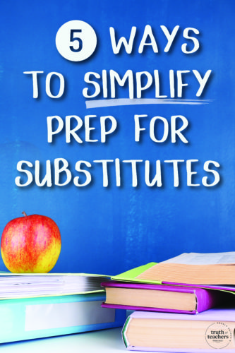 Emergency sub plans prep